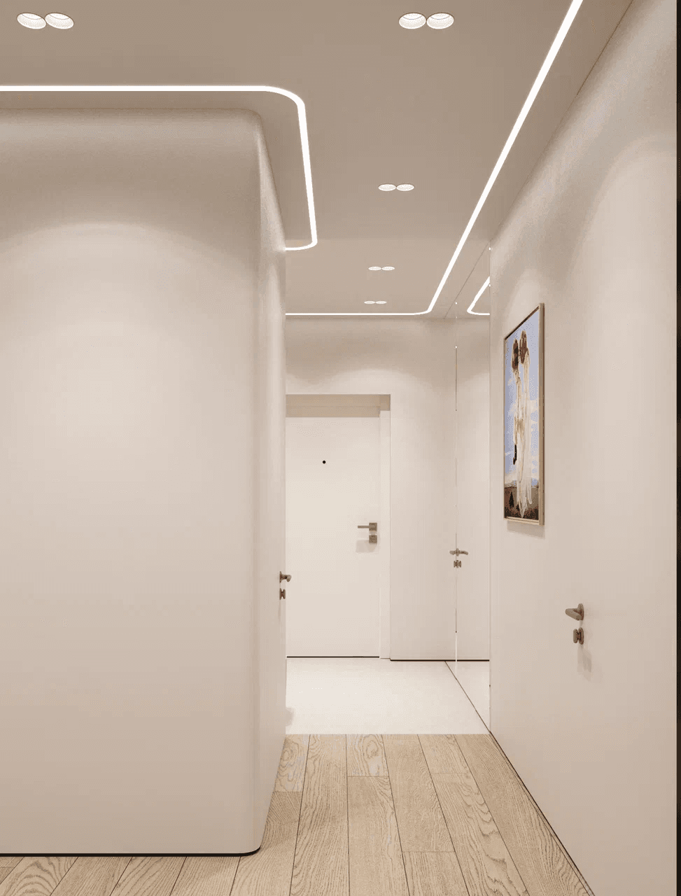 white and gray optical illusion