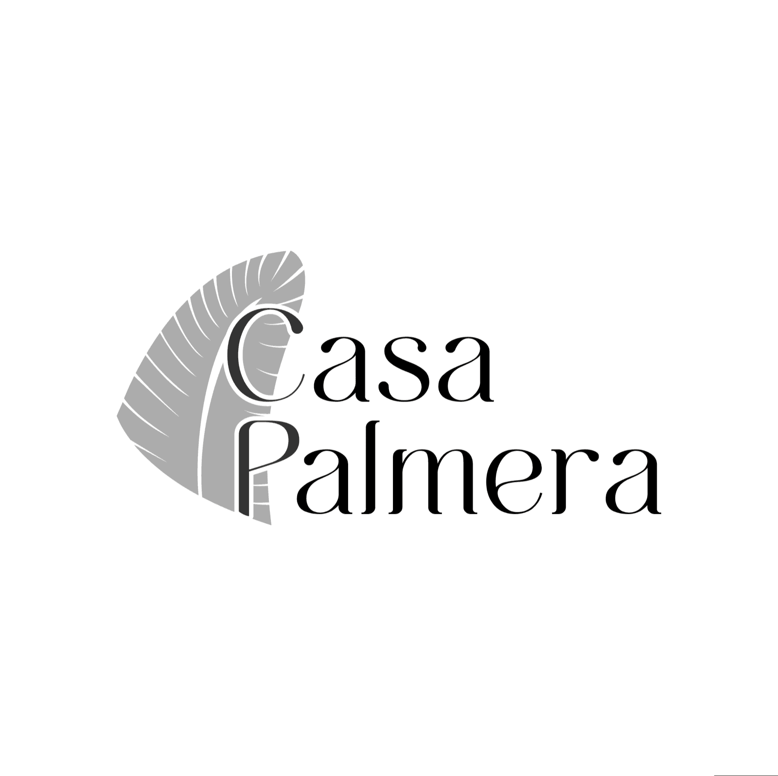 Casa Palmera logo concept draft, a mark-only exploration
