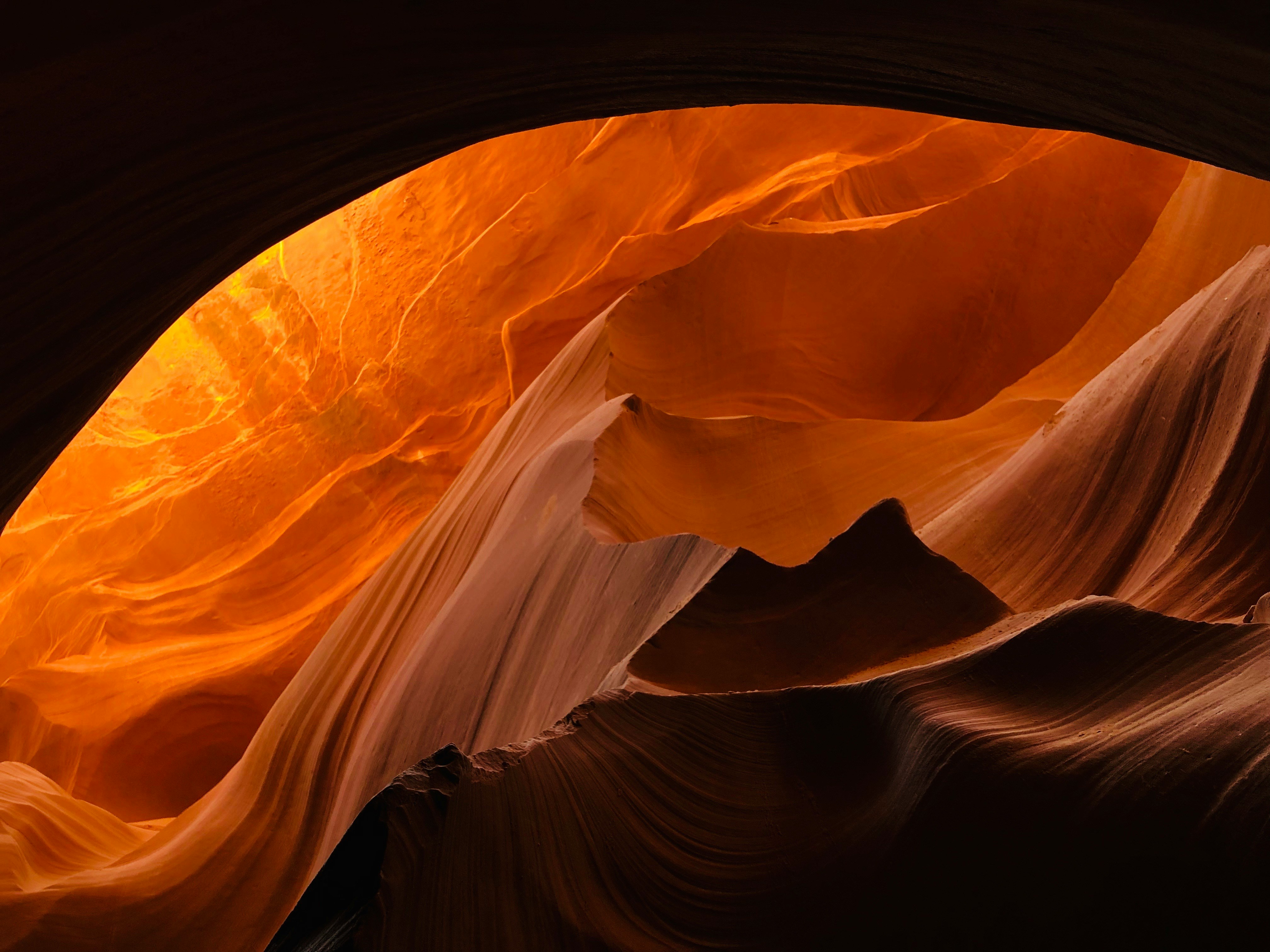brown and white cave during daytime