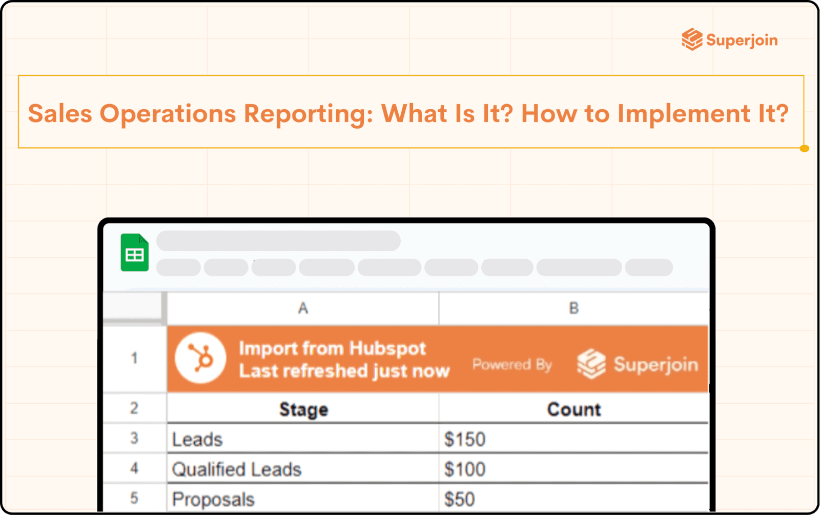 Sales Operations Reporting