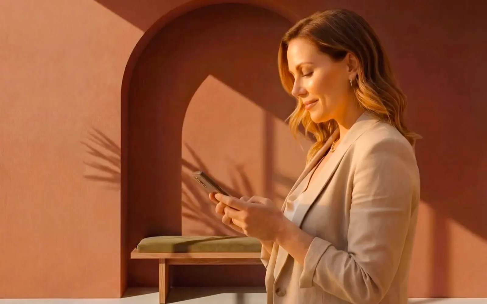 Real estate agent using Breezy mobile app to manage listings and client communication