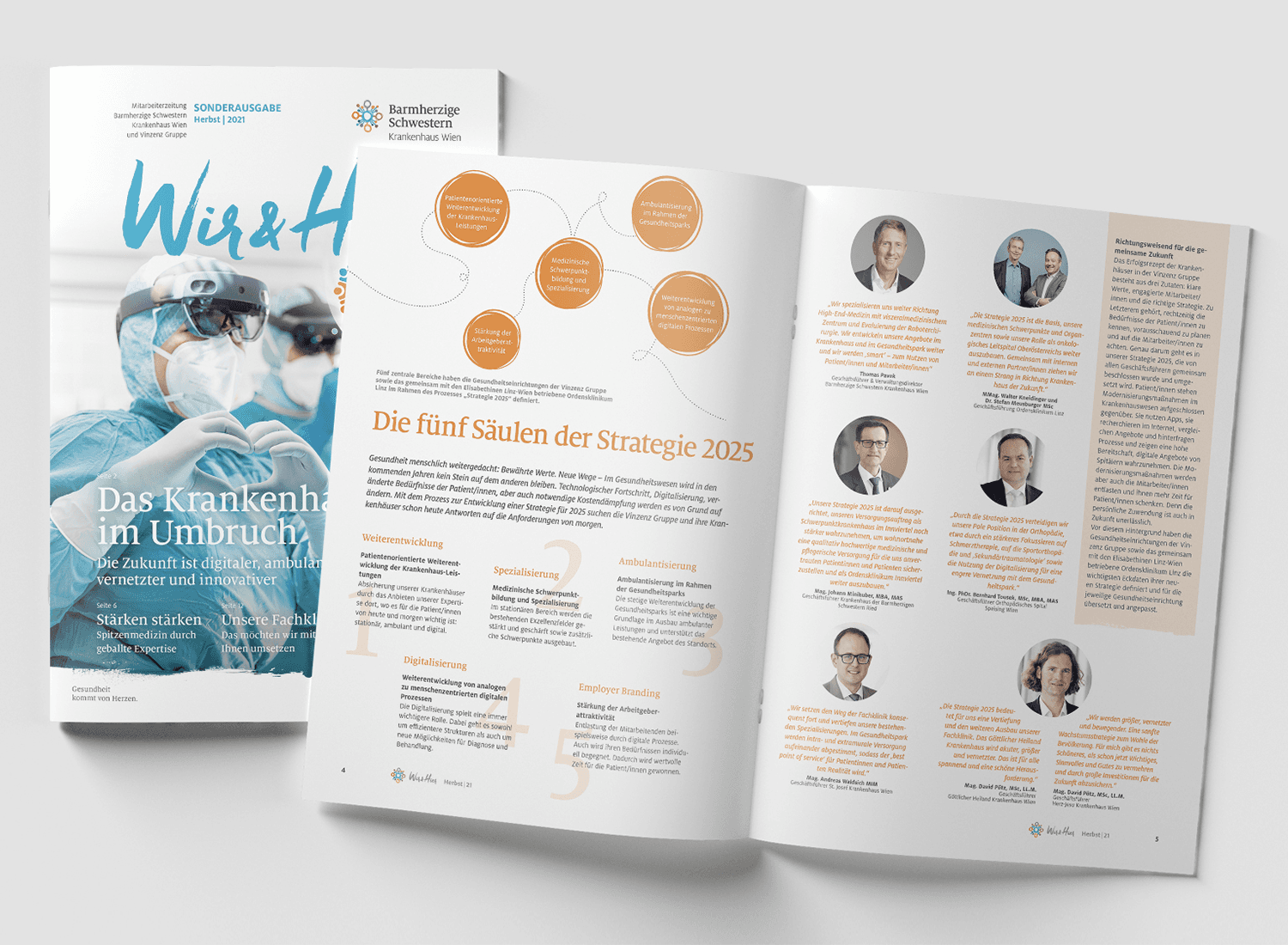 Aufgeschlagenes Wir & Hier