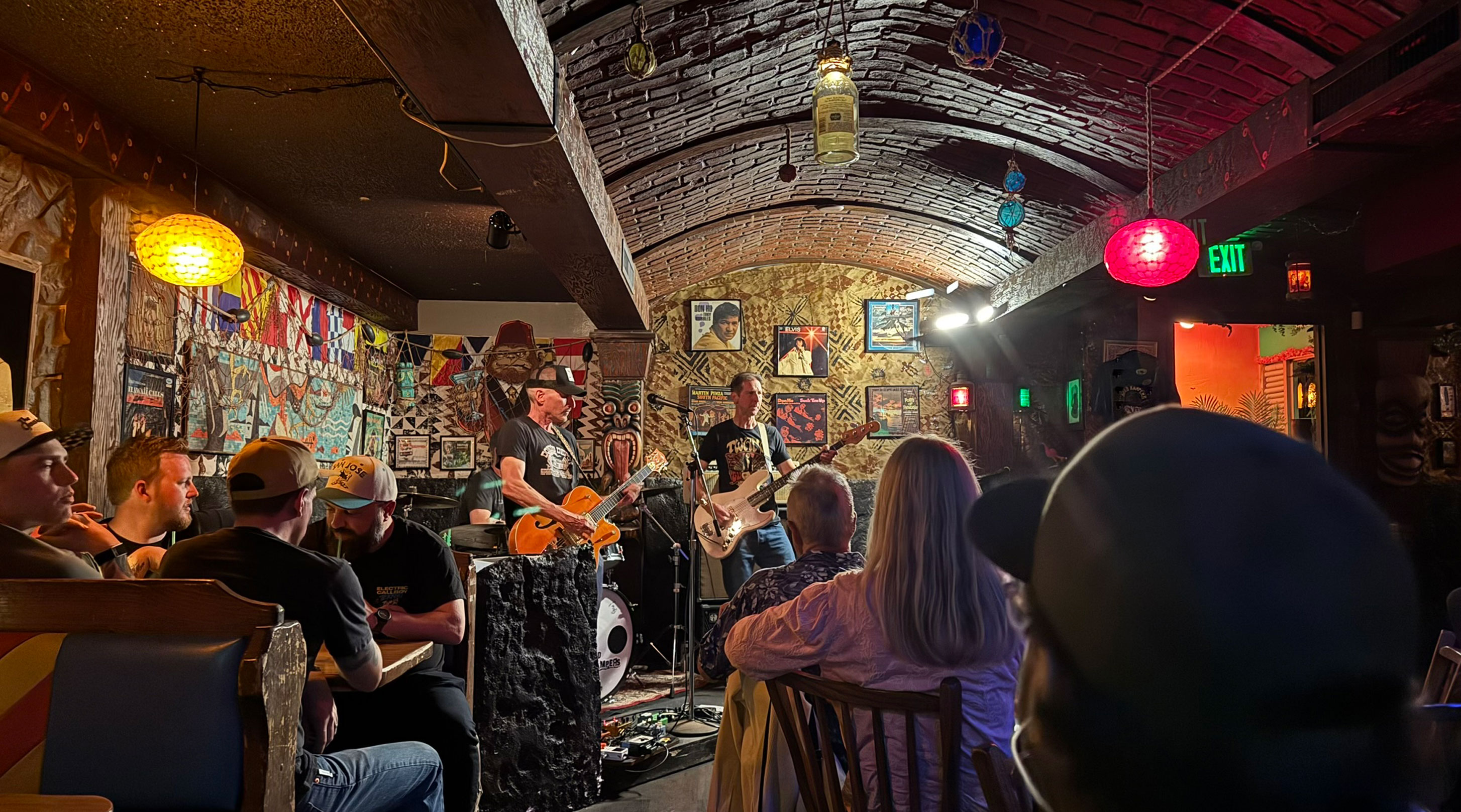 Messer Chups ripping it up at Moe's Alley in Santa Cruz.
