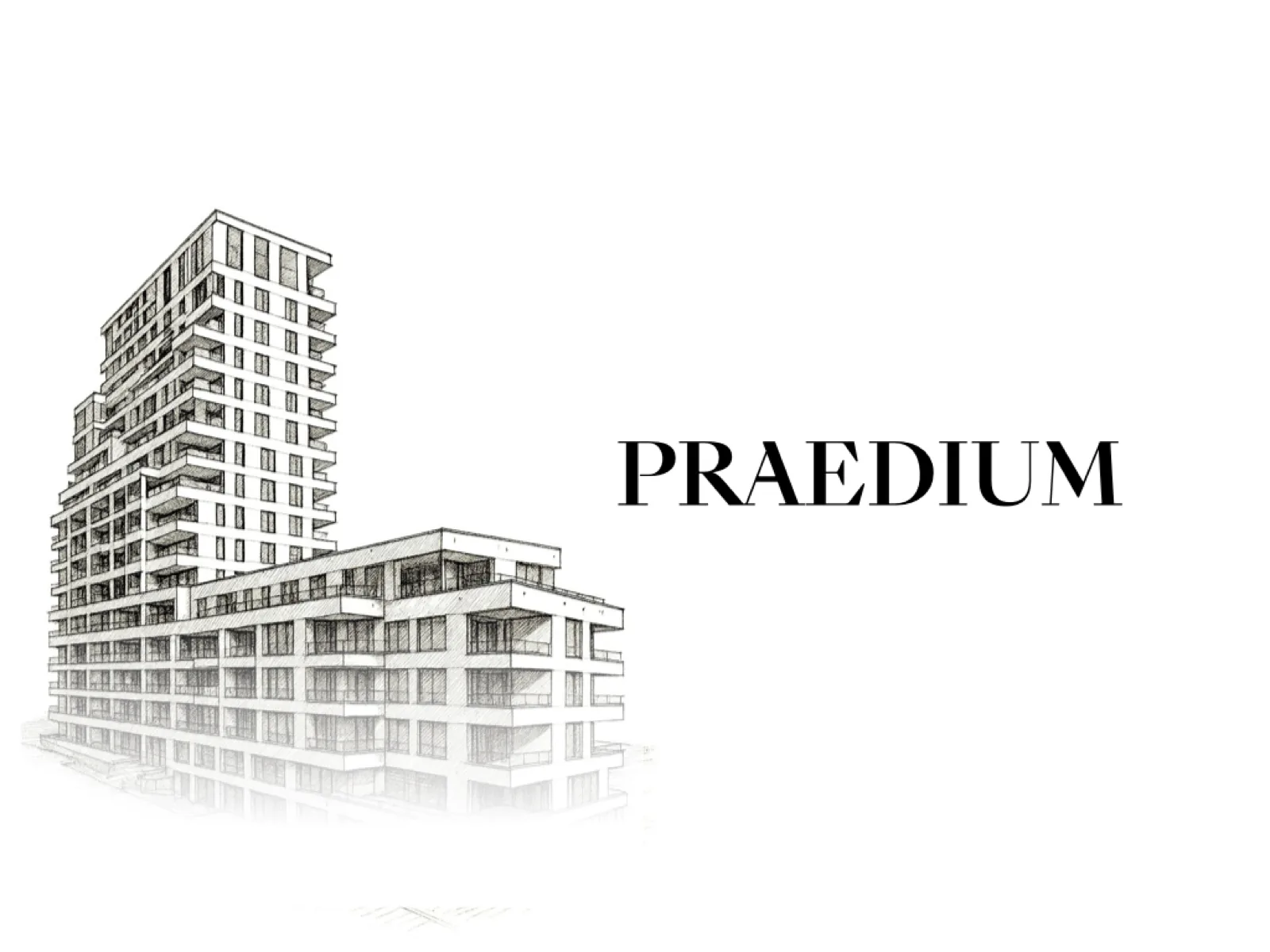 PRAEDIUM Frankfurt – Fassadenansicht des Wohnturms