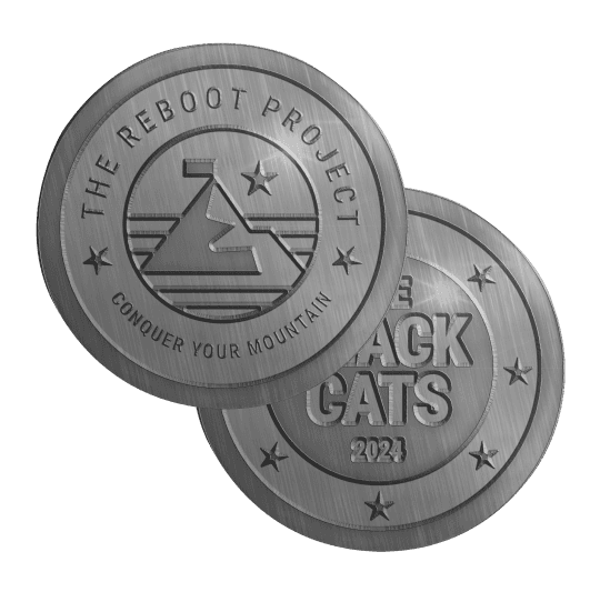 The Reboot Project challenge coin designed by Bart Fish