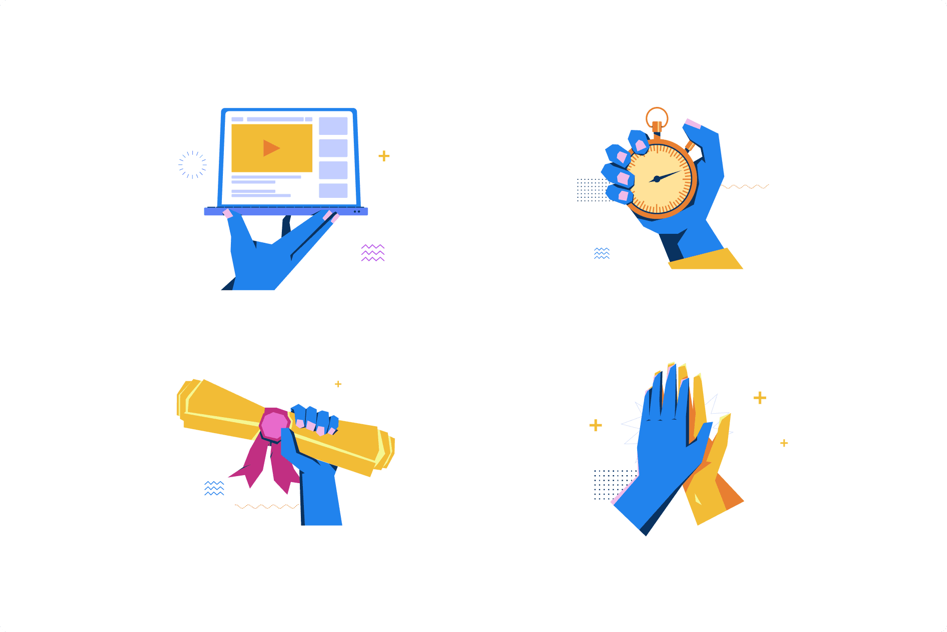 Modern home office setup with a monitor, ergonomic chair, keyboard, and indoor plants near a window with blinds.