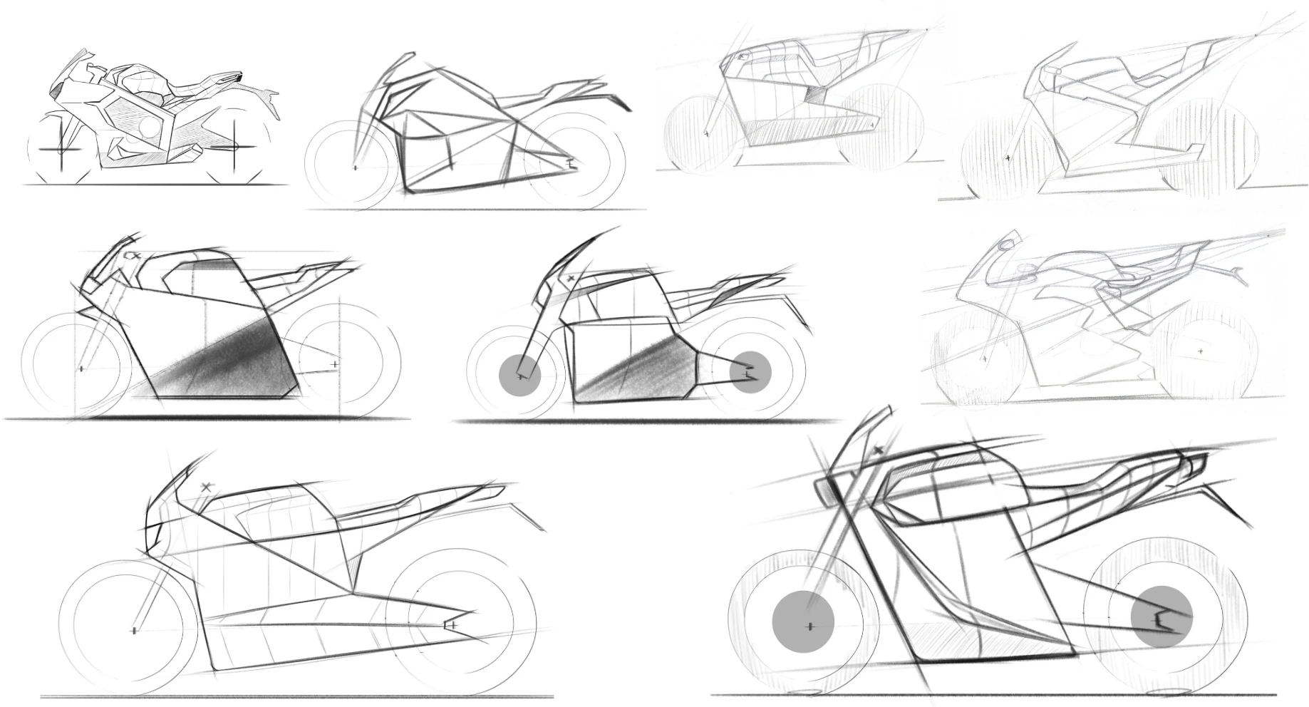 Mercellenie super bike sketches by AYA Design Studios
