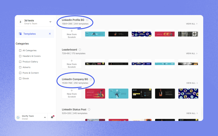 glorify-app-linkedin-banner-personal-profile-and-company-profile-templates
