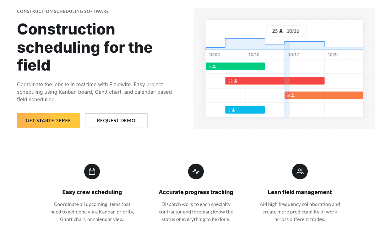 Fieldwire’s construction scheduling