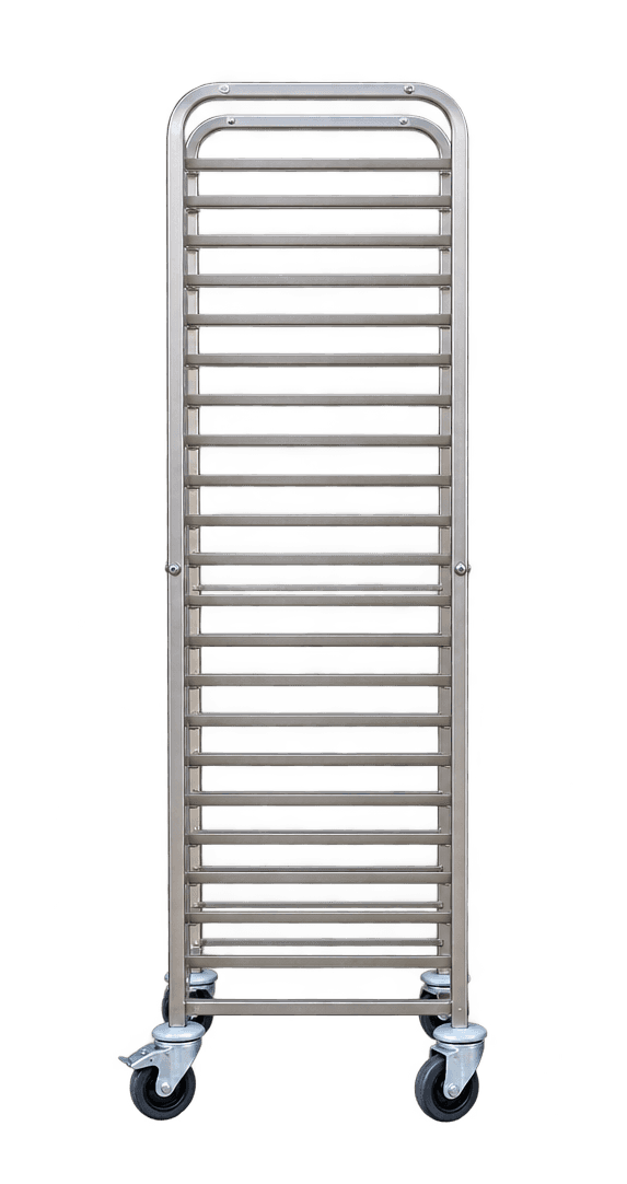 Chariot de stockage inox 59x65x166(H) – 17 bacs GN 2/1