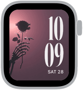 Bone Orchard Apple Watch face preview 5 featuring halloween and autumn.