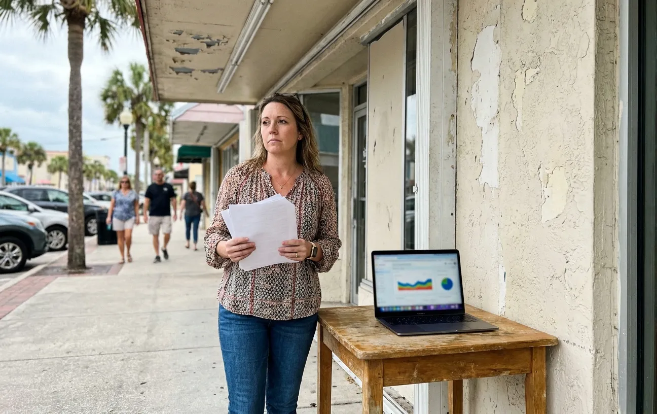 RockN' Socials team strategizes digital marketing at an outdoor meeting.
