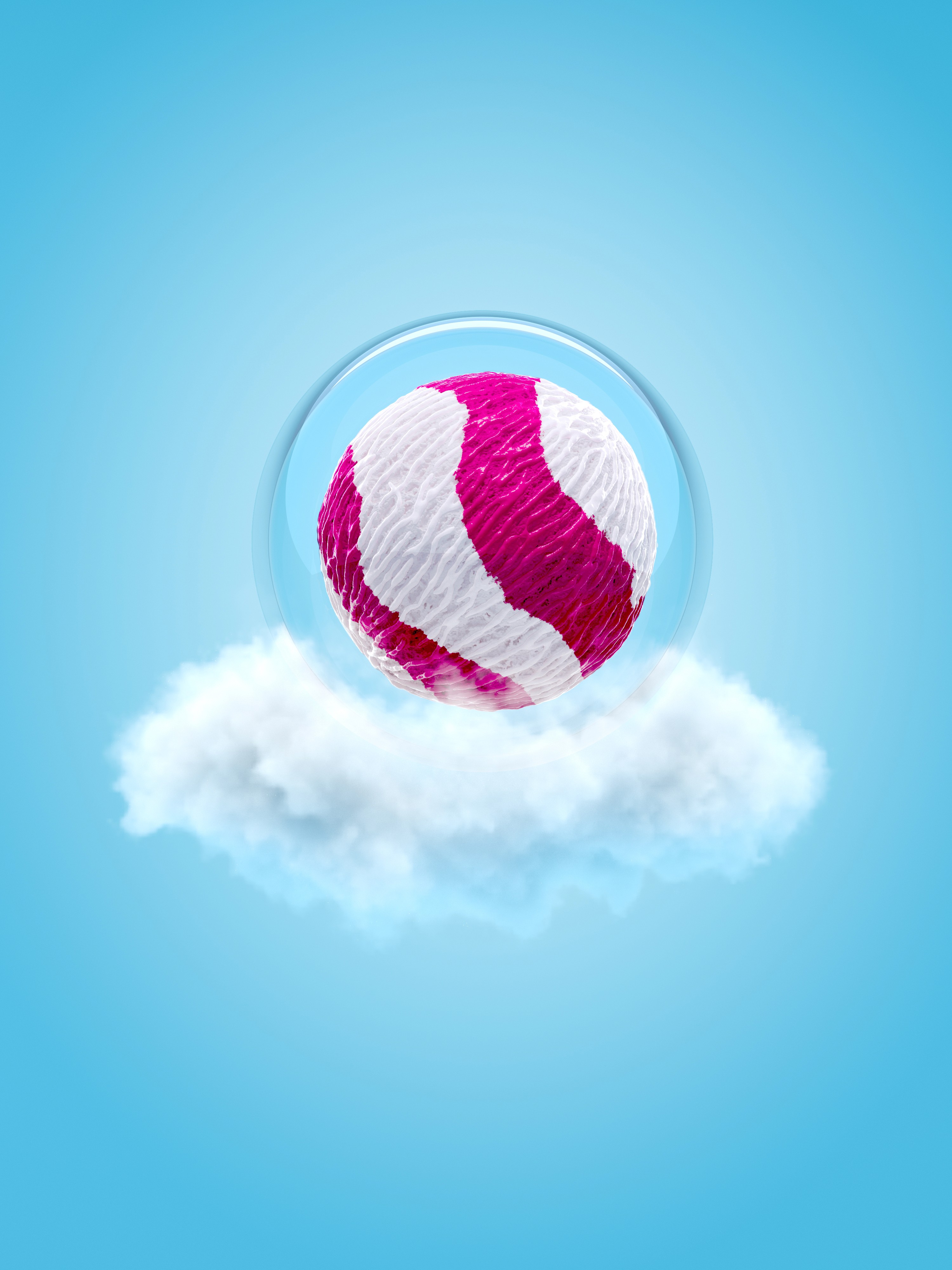 Cherry Icecream on a cloud