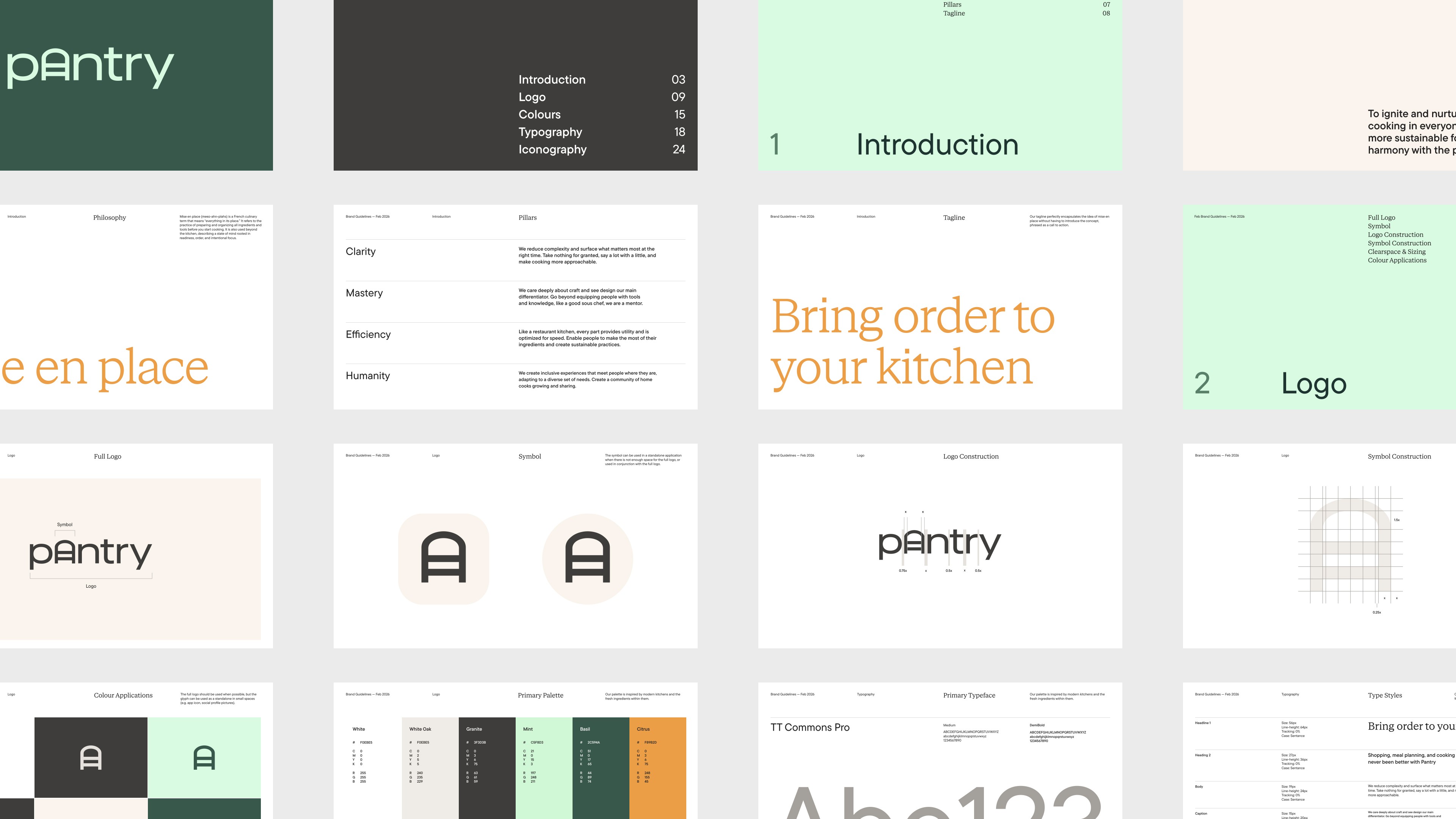 Snapshot of brand guidelines.