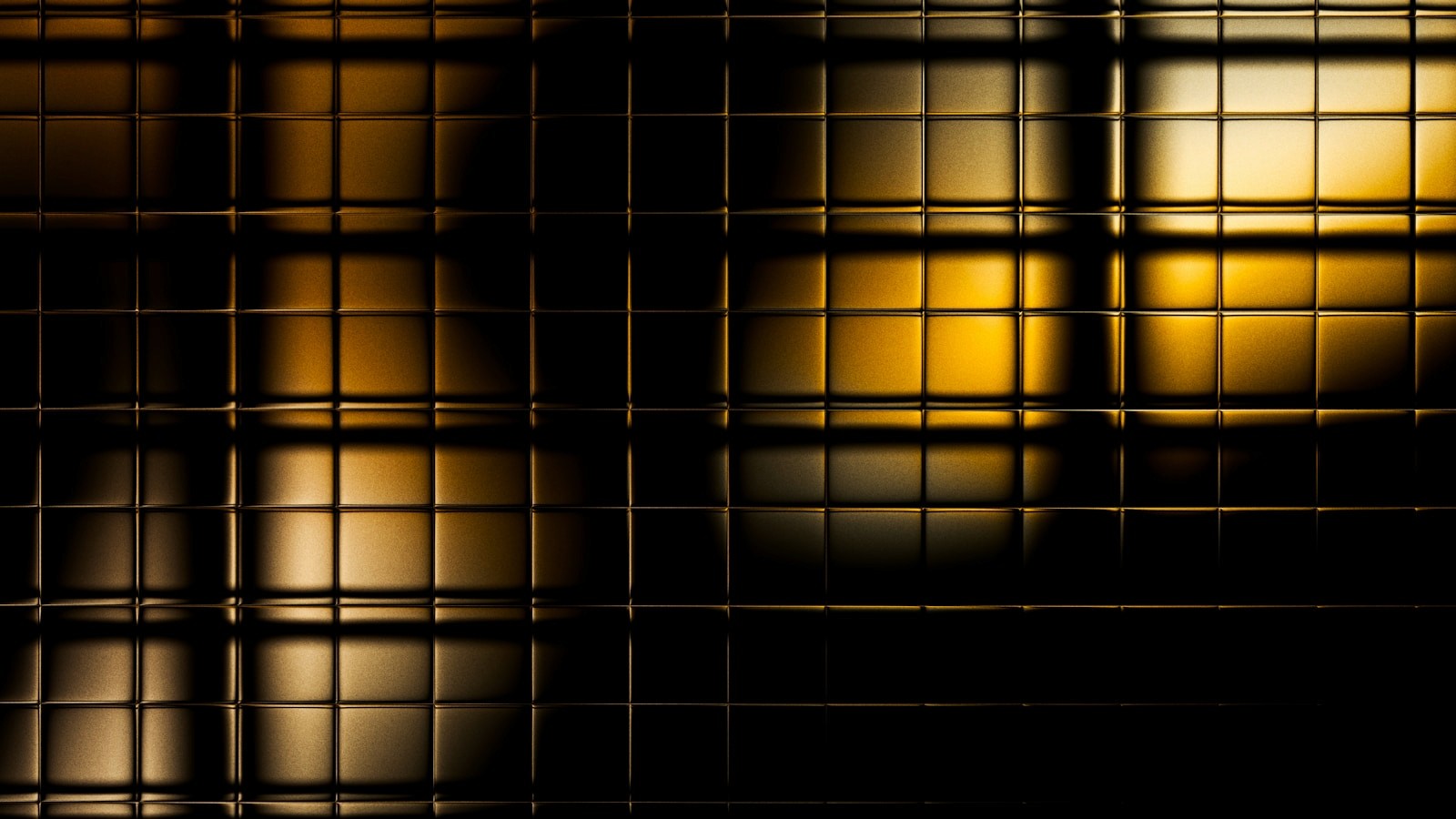 AI Chief of Staff — abstract golden grid pattern on black background