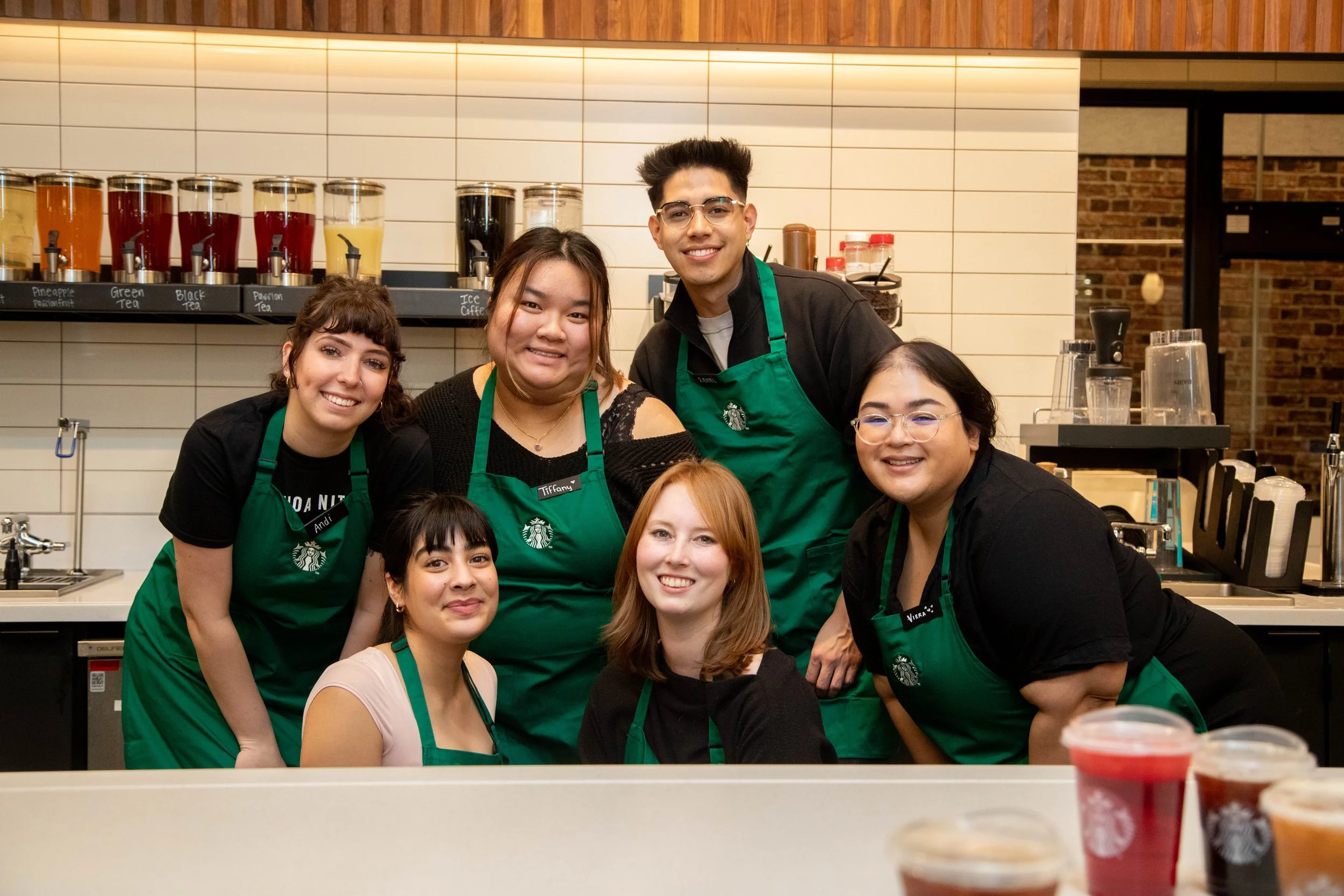 Starbucks barista team portrait