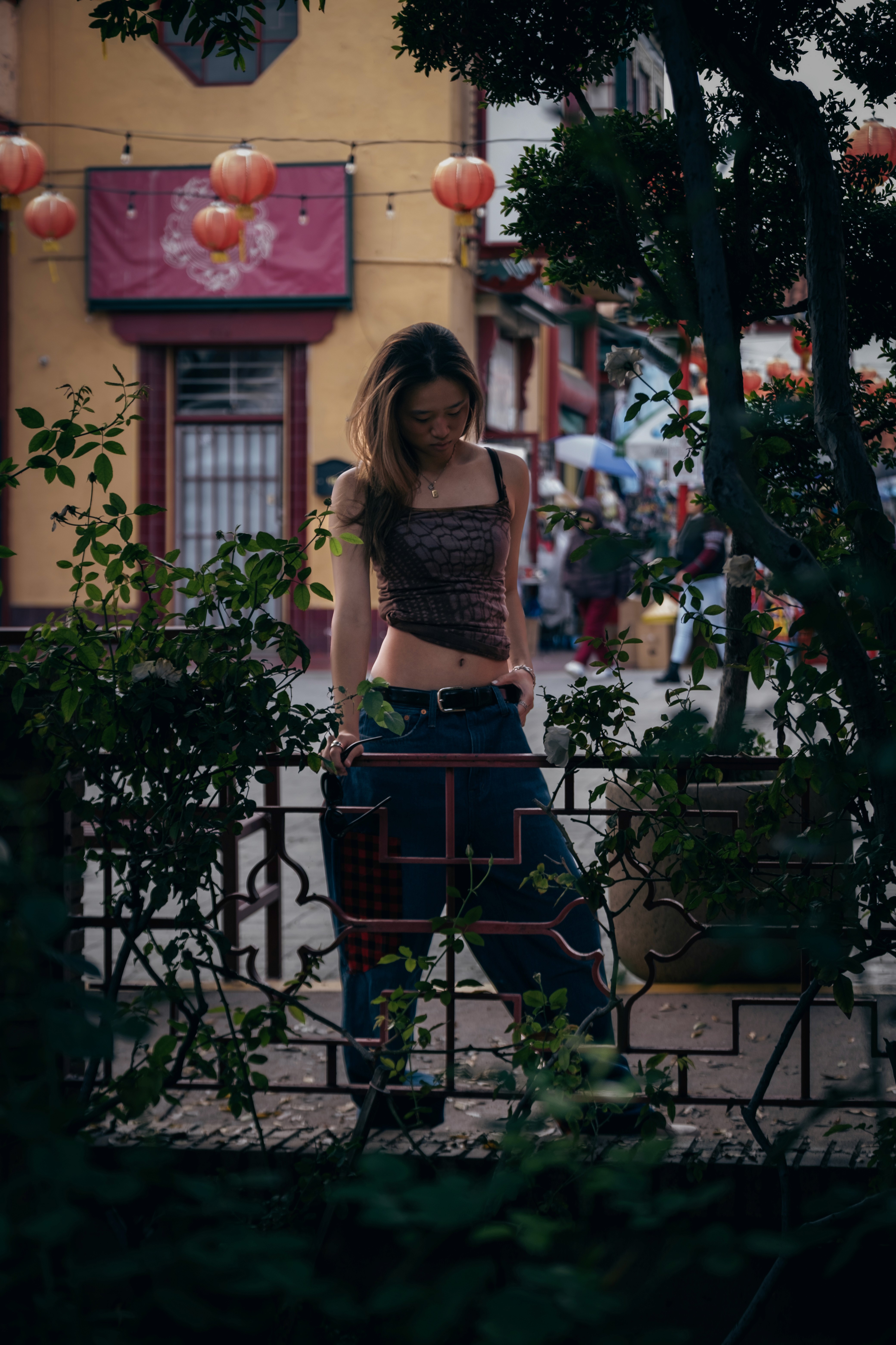Girl with a basketball