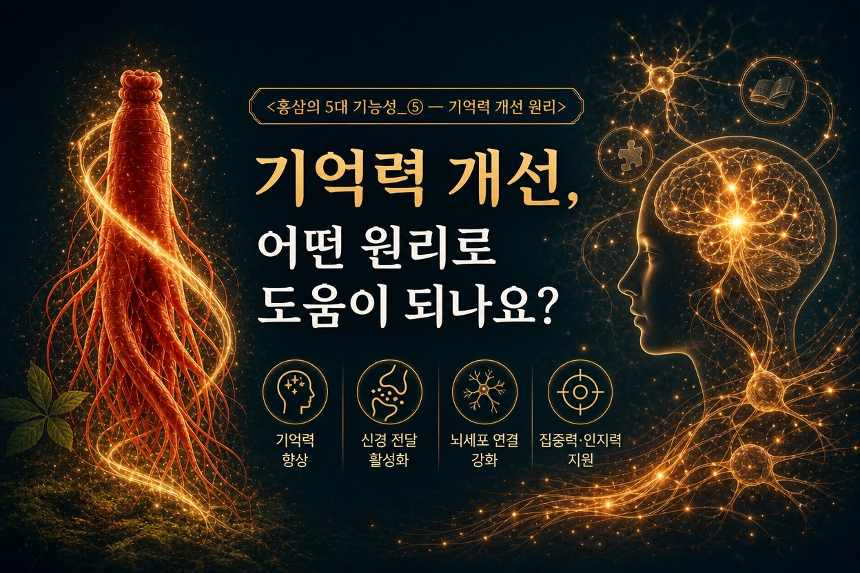 홍삼 기억력 개선의 원리