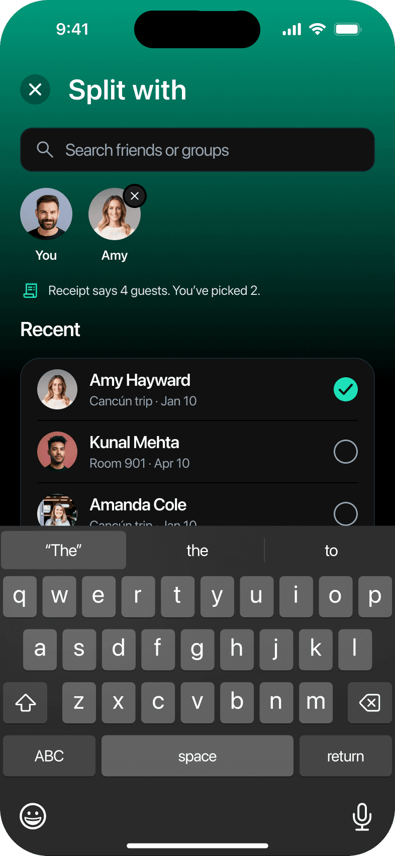 Amy is added