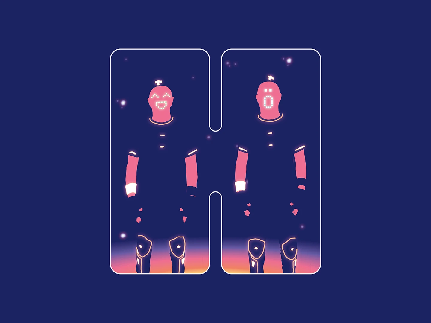 Illustration de science-fiction pour l'affiche du spectacle "Héritage"