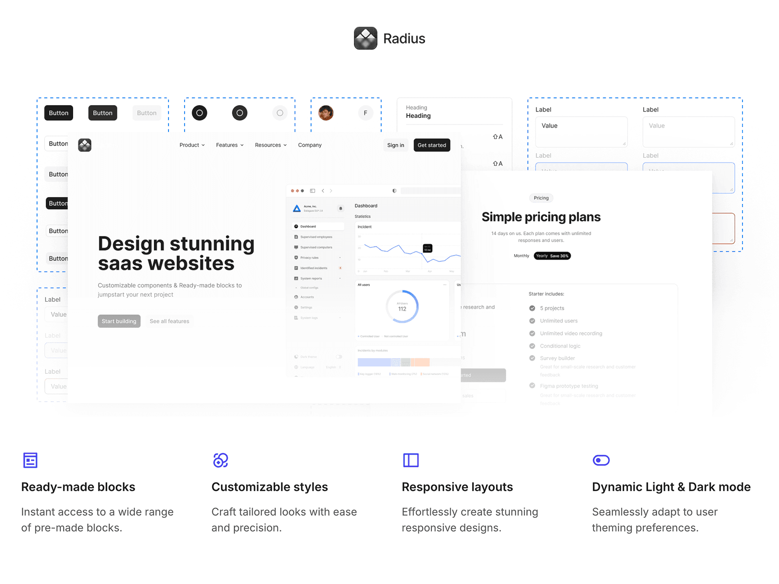 — 200+ components — 60+ styles — Responsive — Remix enabled framer ui kit