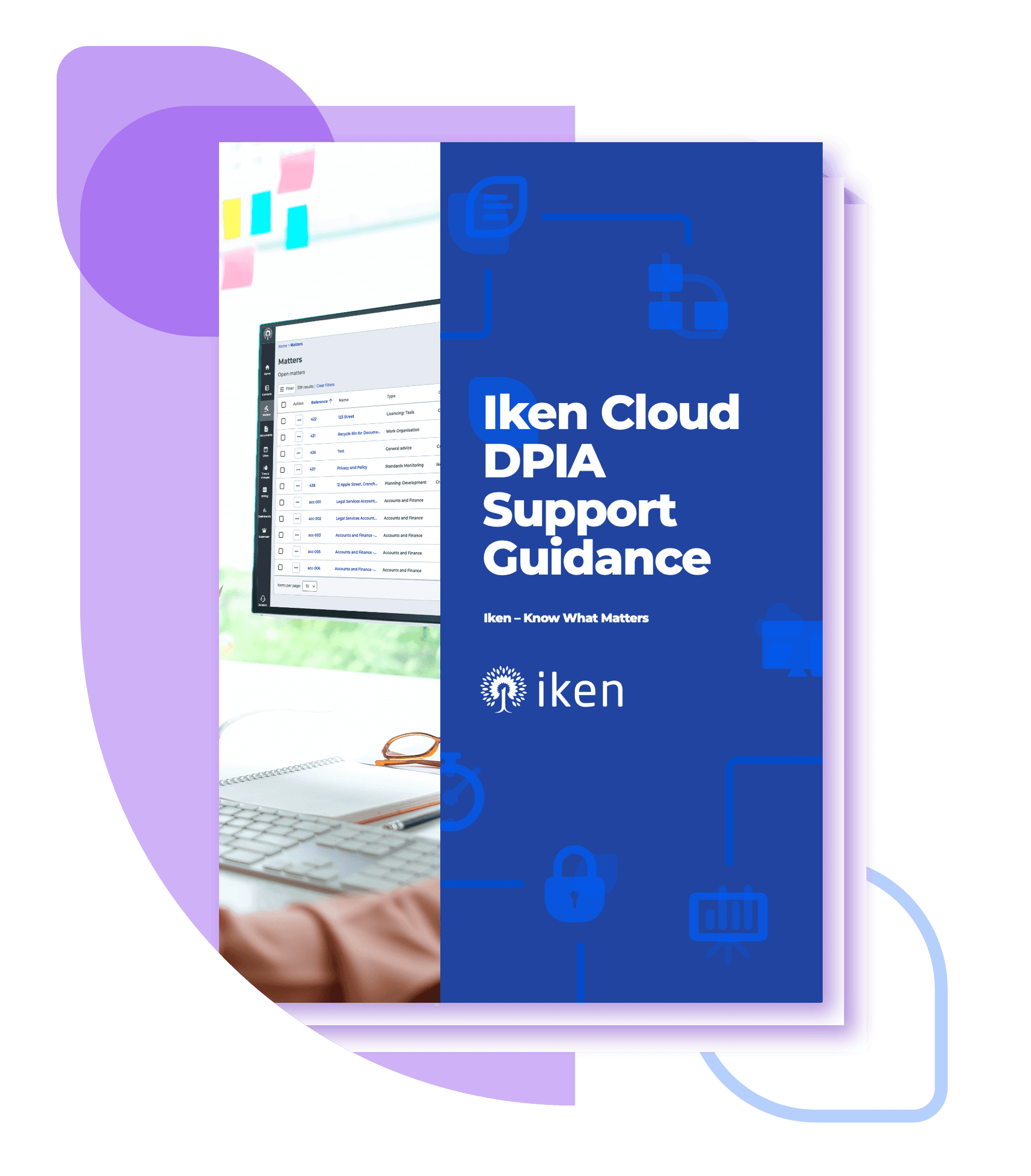 > Iken’s interface Screenshot for t cardiff city council case study about modernising legal management 