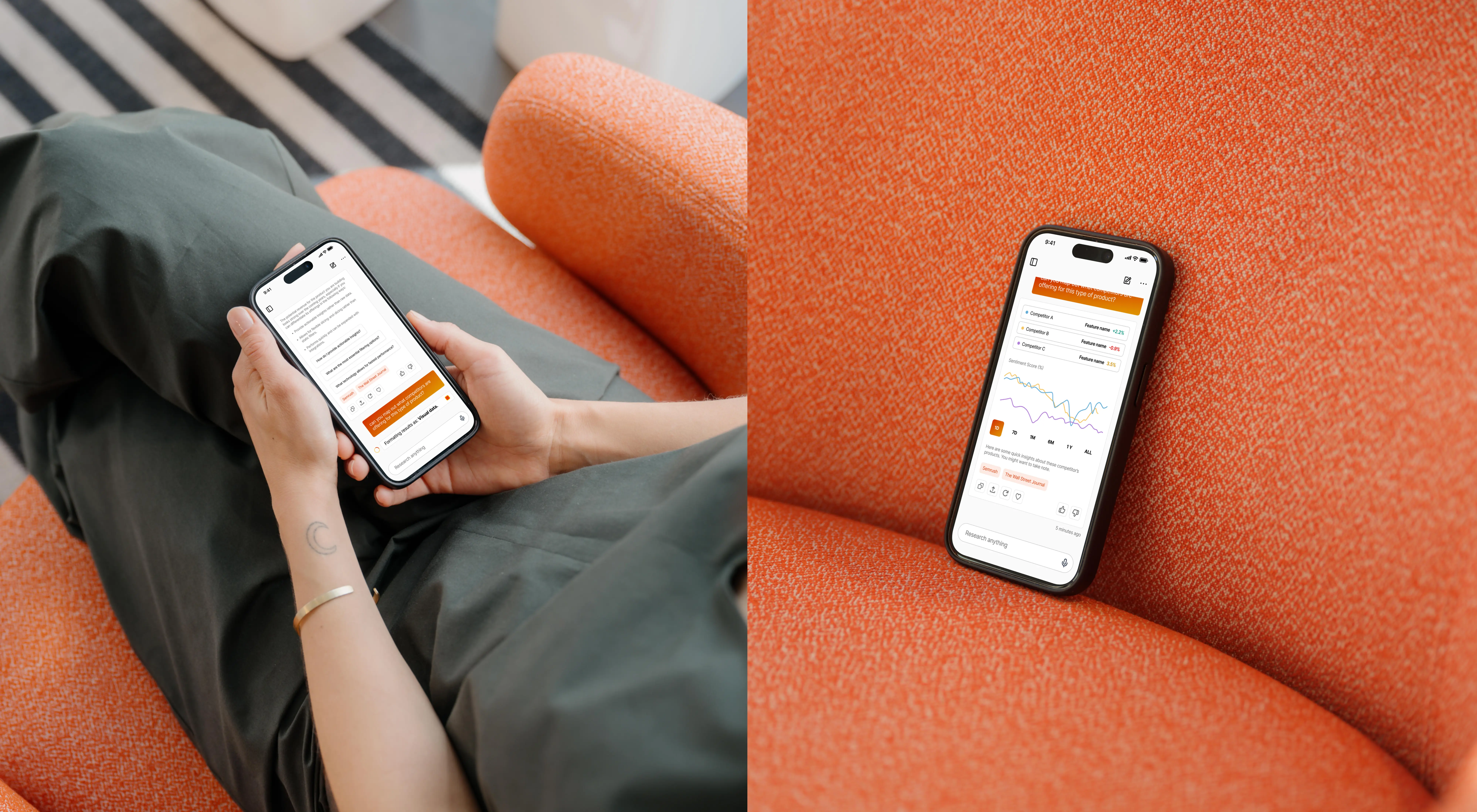 AI competitor platform mockup.