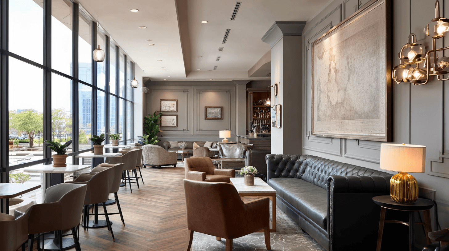 Image of Futuristic dining area