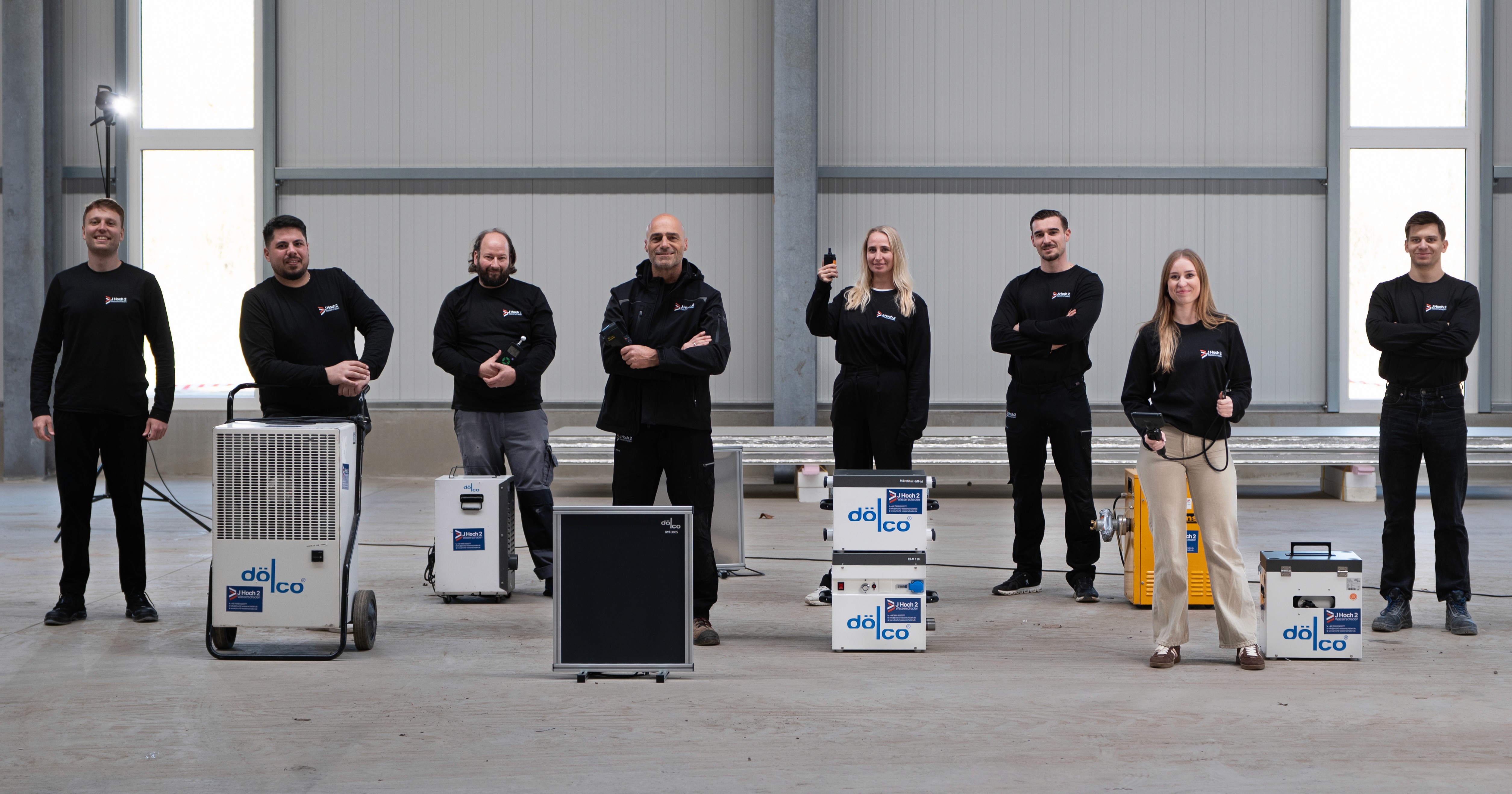 Trocknungsgeräte im Einsatz nach Wasserschaden