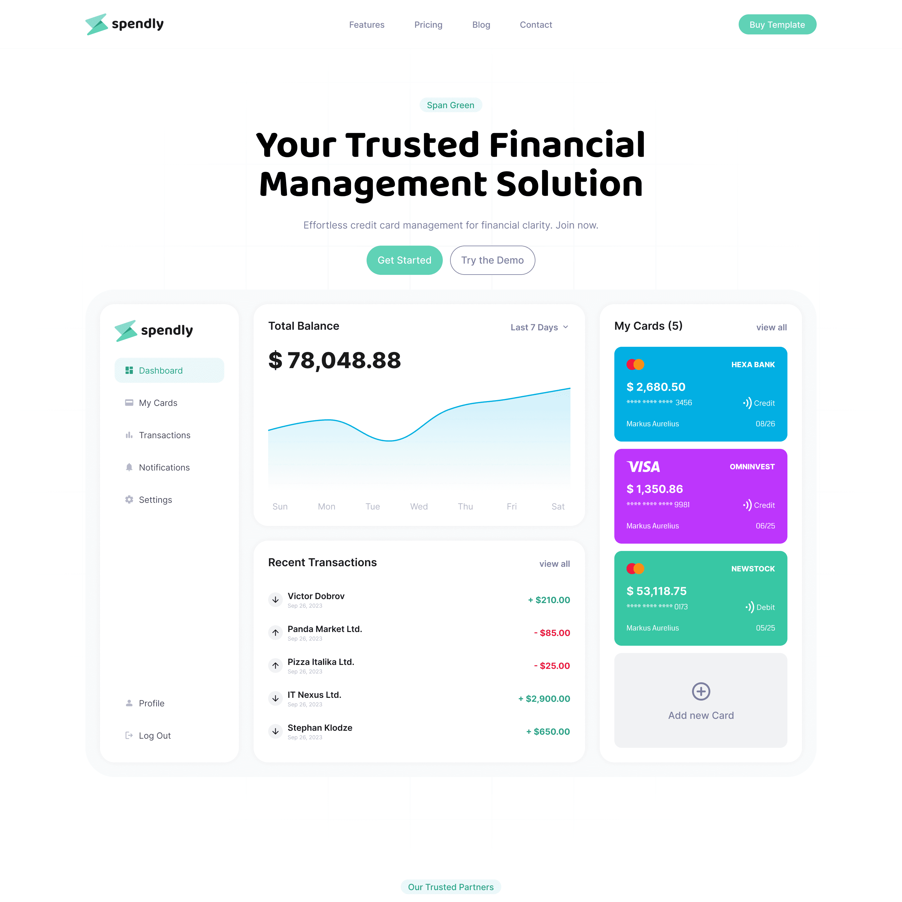 Spendly Website in Framer