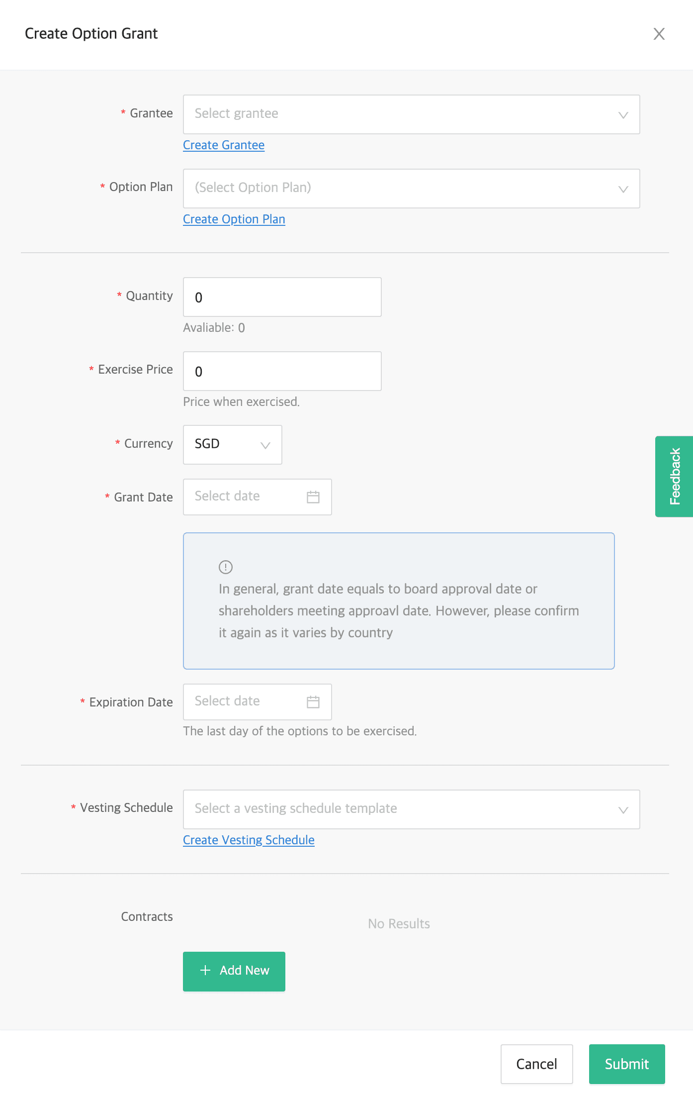 Fill out the necessary information and attach contracts if any, and you’re done.