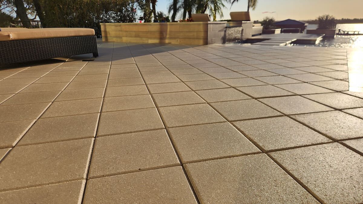 Sealed paver driveway in Ormond Beach FL by Castle Clean & Seal