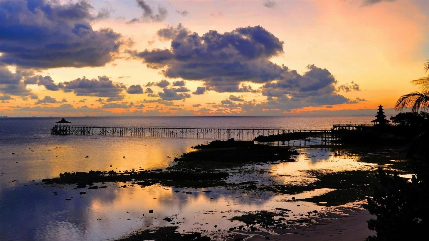 Batam waterfront sunset