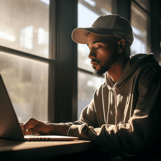 Woman Using Laptop