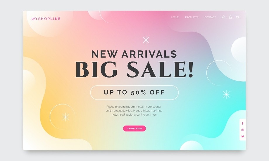 Shopping Landing Page