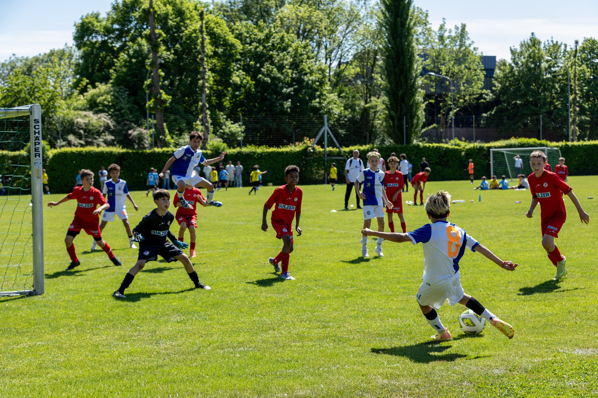 Youth football match at FC Oerlikon/Polizei Sponsorenfestival 2026 Zurich-Oerlikon
