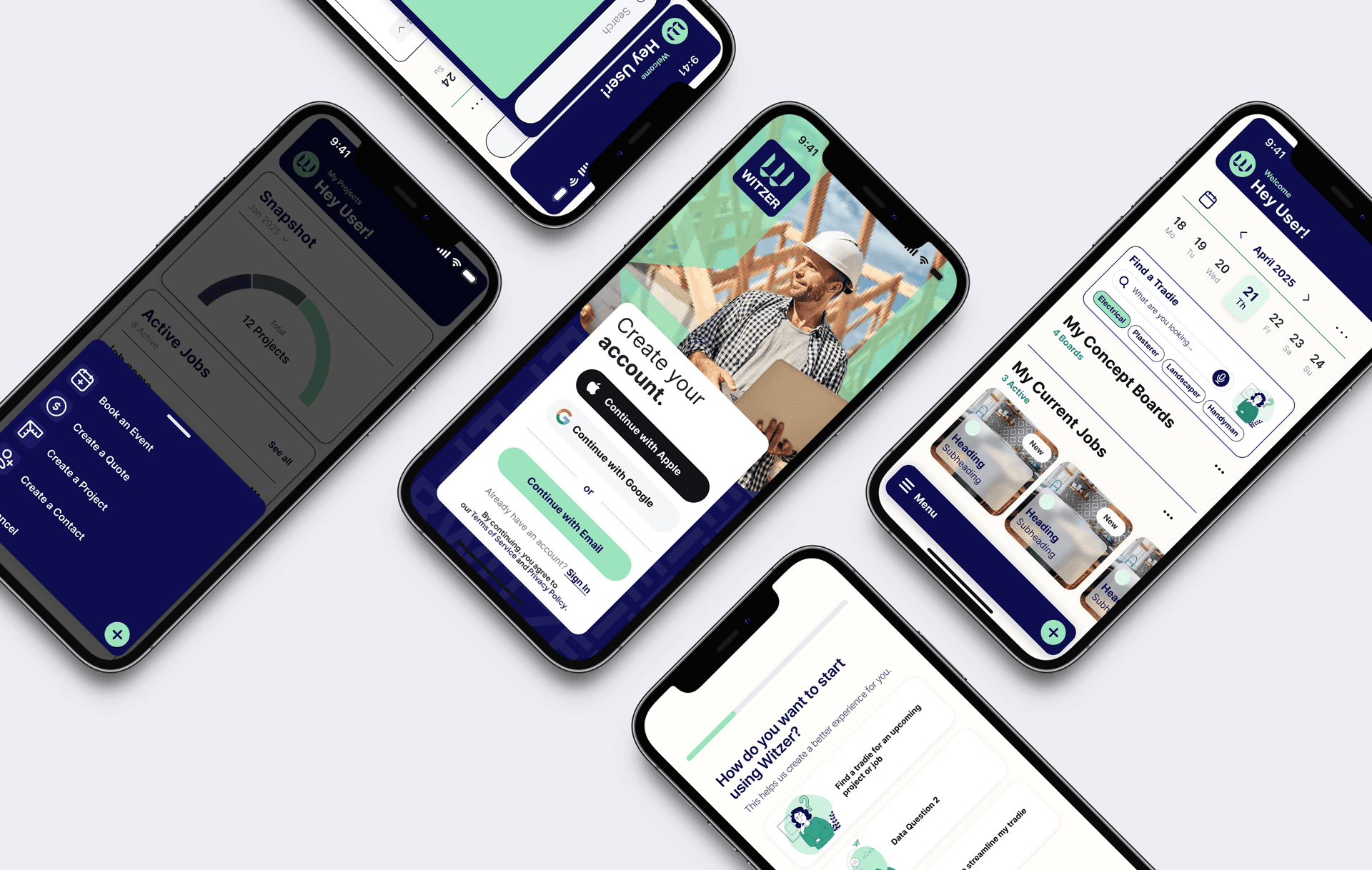 A mockup for an iPhone placed on a table for a personal finance mobile app