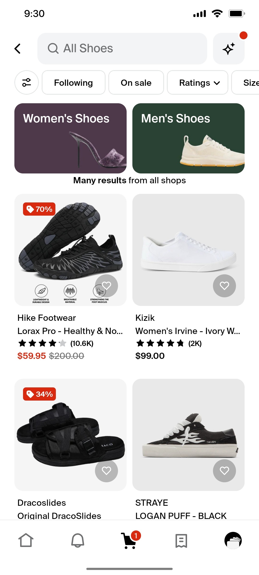 Shop App Search Screen
