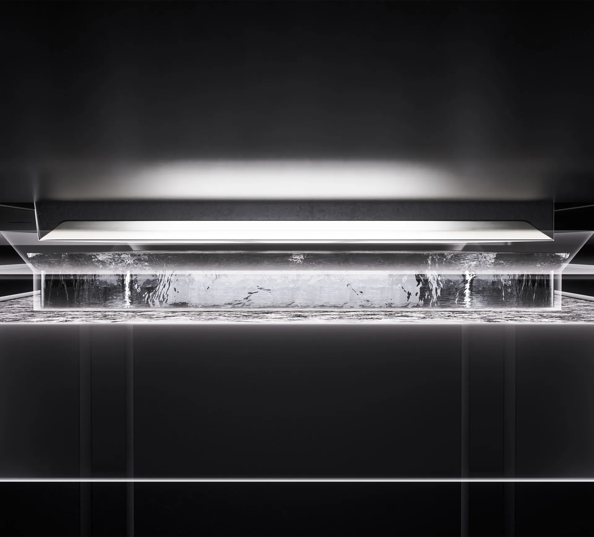 Detailed view of the Gravity Pro DTF printer's automatic printhead moisture management system, showing the submerged capping pad that prevents nozzle drying.