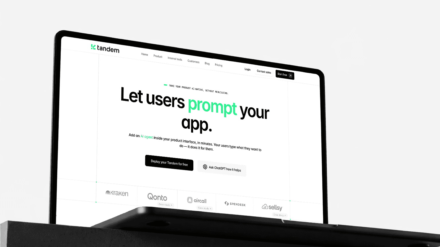 Tandem Ai Website / Webdesign