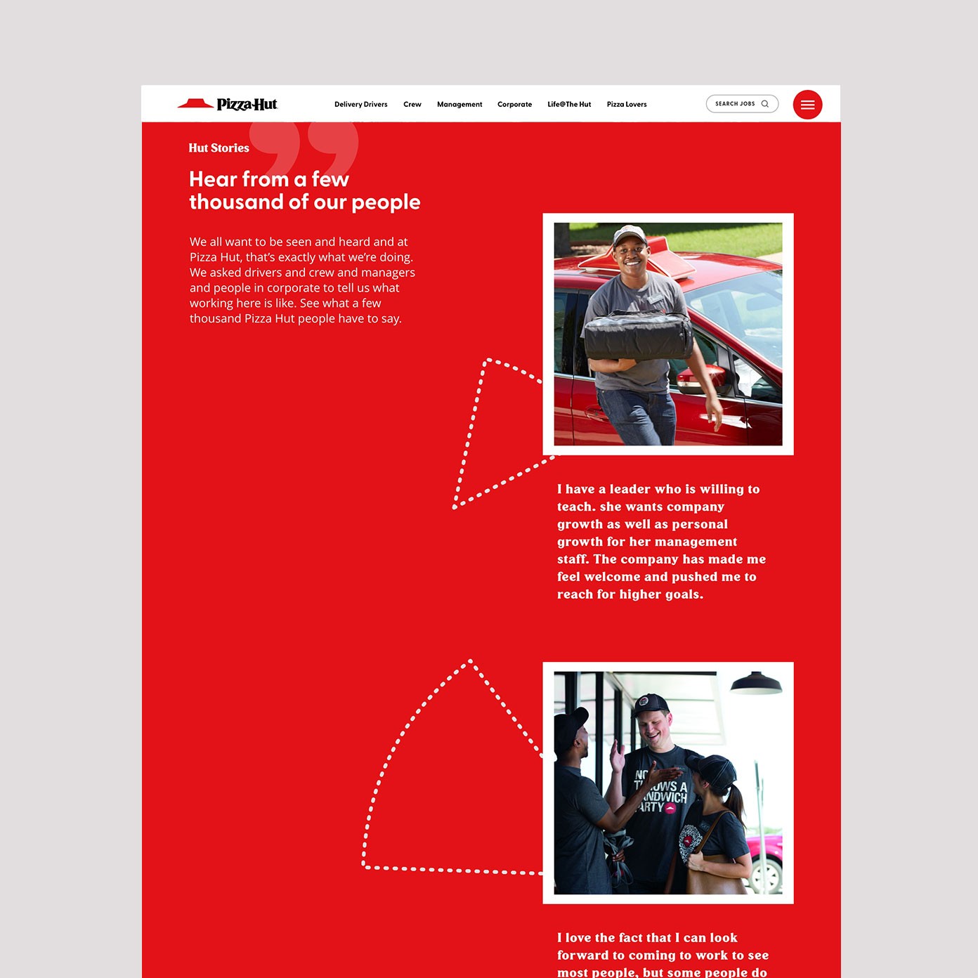 Design example of UTC Aerospace's recruiting brochure