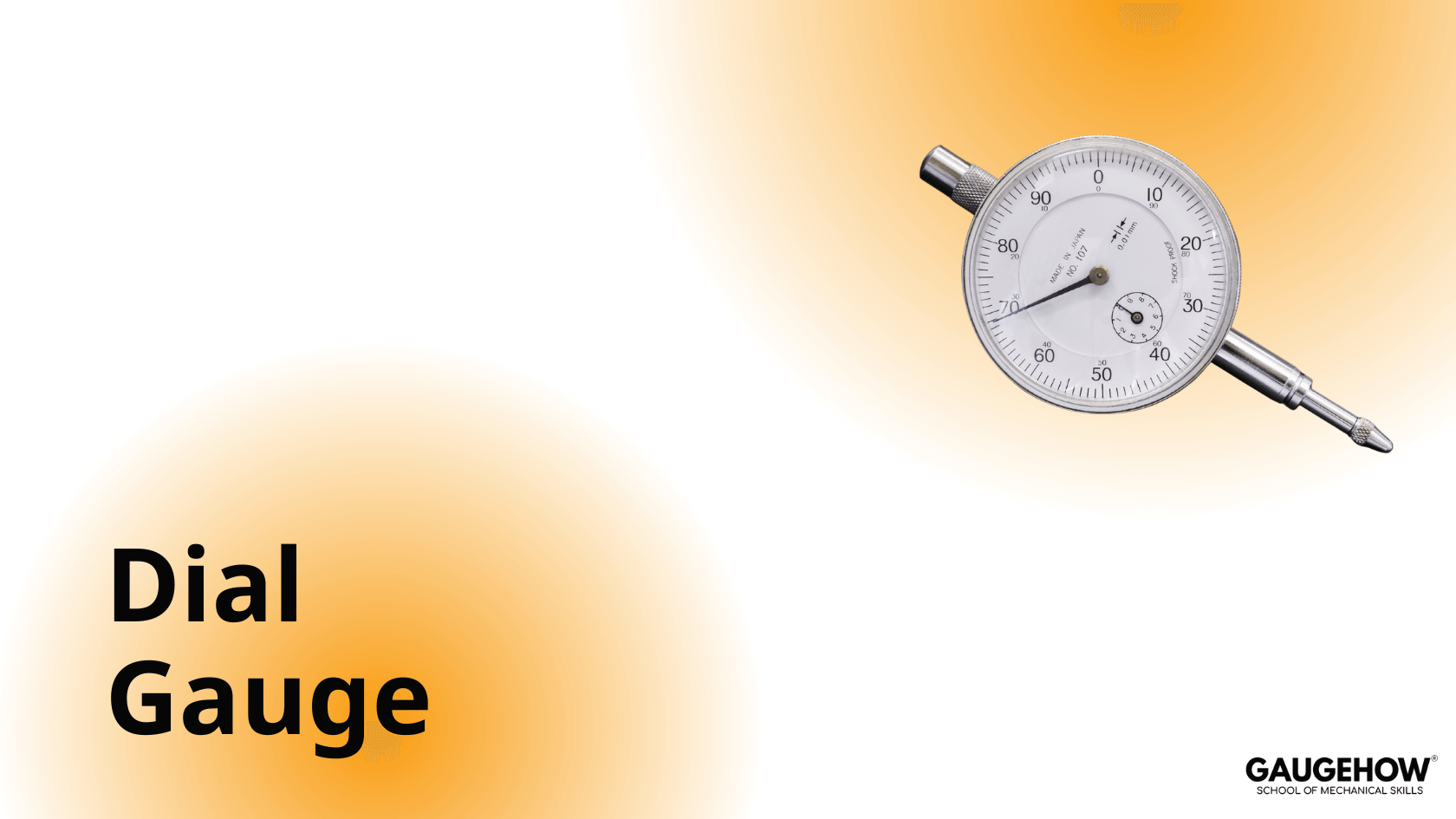 dial gauge of least count 0.01 mm