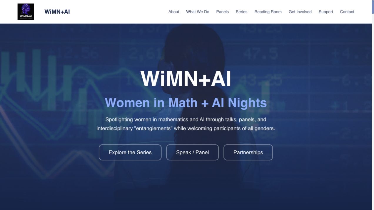 Women in Math and AI Nights website