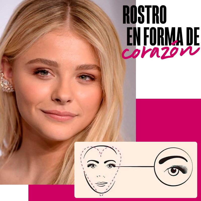 Cejas para un rostro en forma de corazón: rostro en forma de corazón | Fuente: Google Images