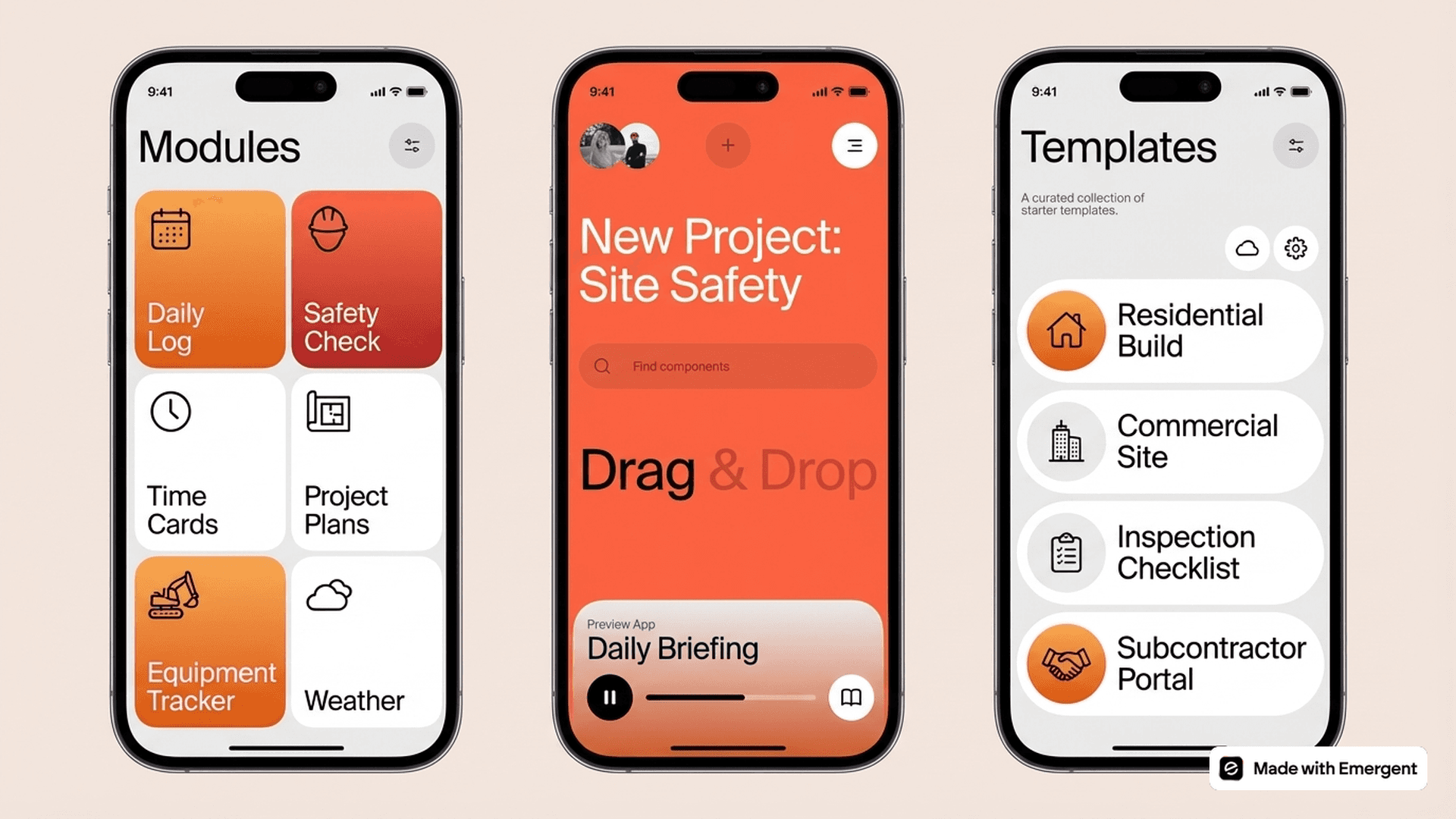 Construction Crew App Made With Emergent