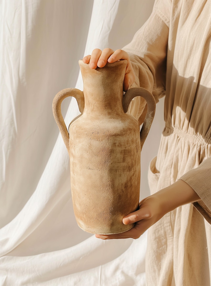 Image of a jar made by student.