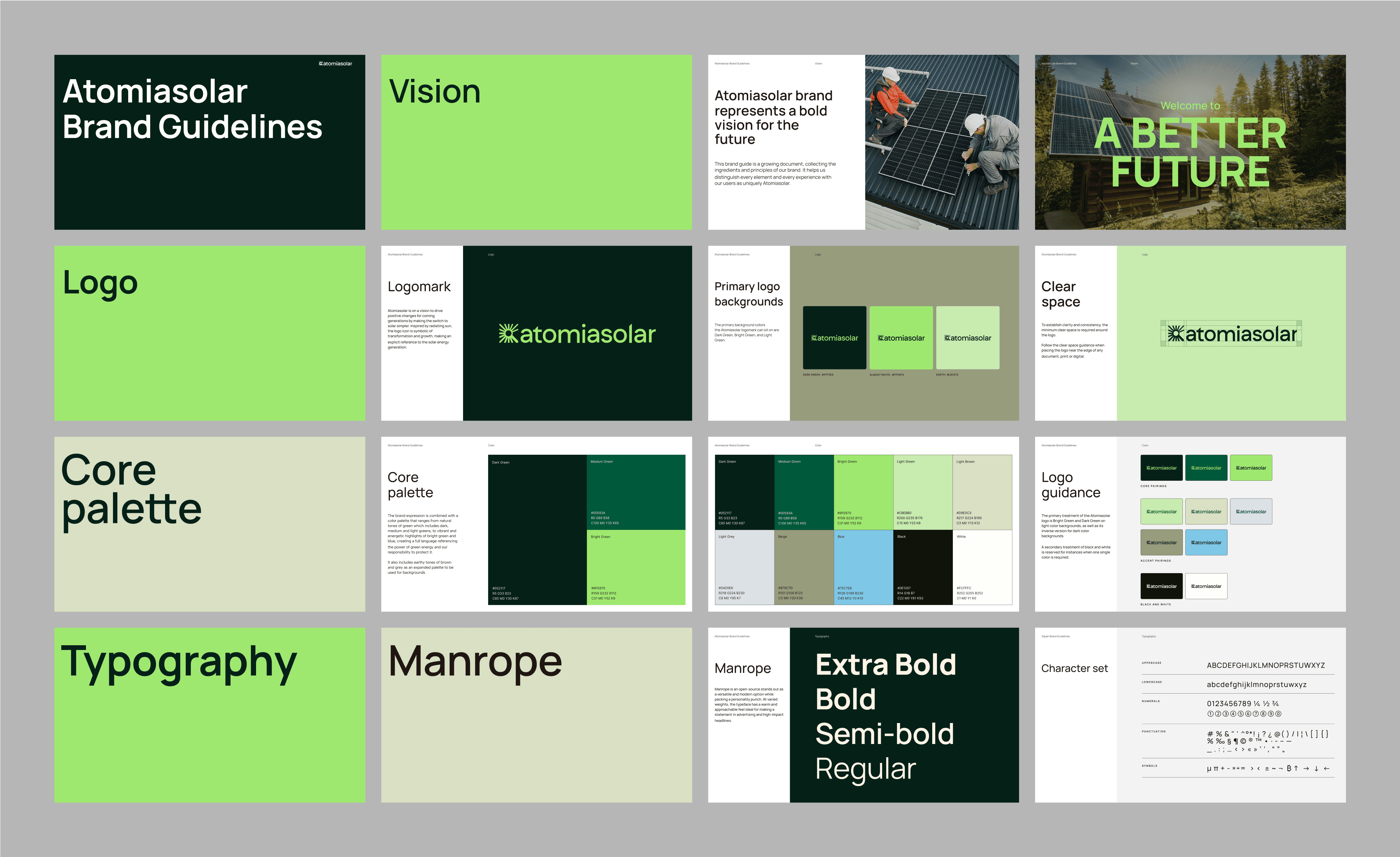 Brand guidelines for Atomiasolar