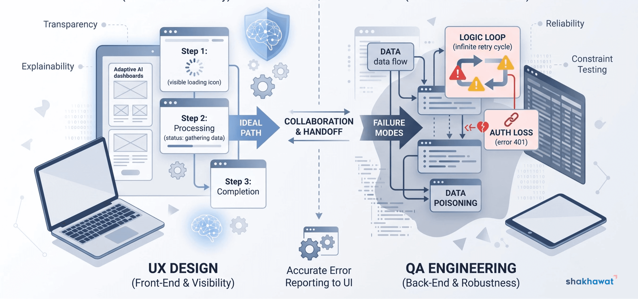 Mapping Agentic AI: UX States vs. QA Failure Modes
