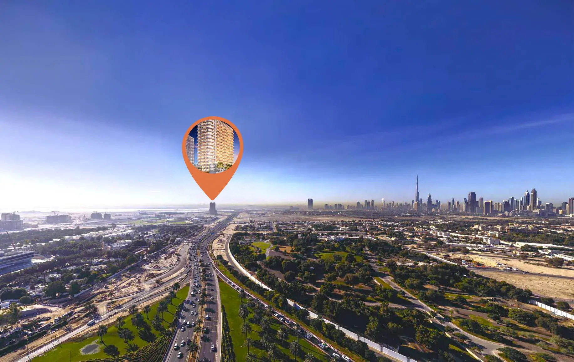 binghatti gateway location map al jaddaf