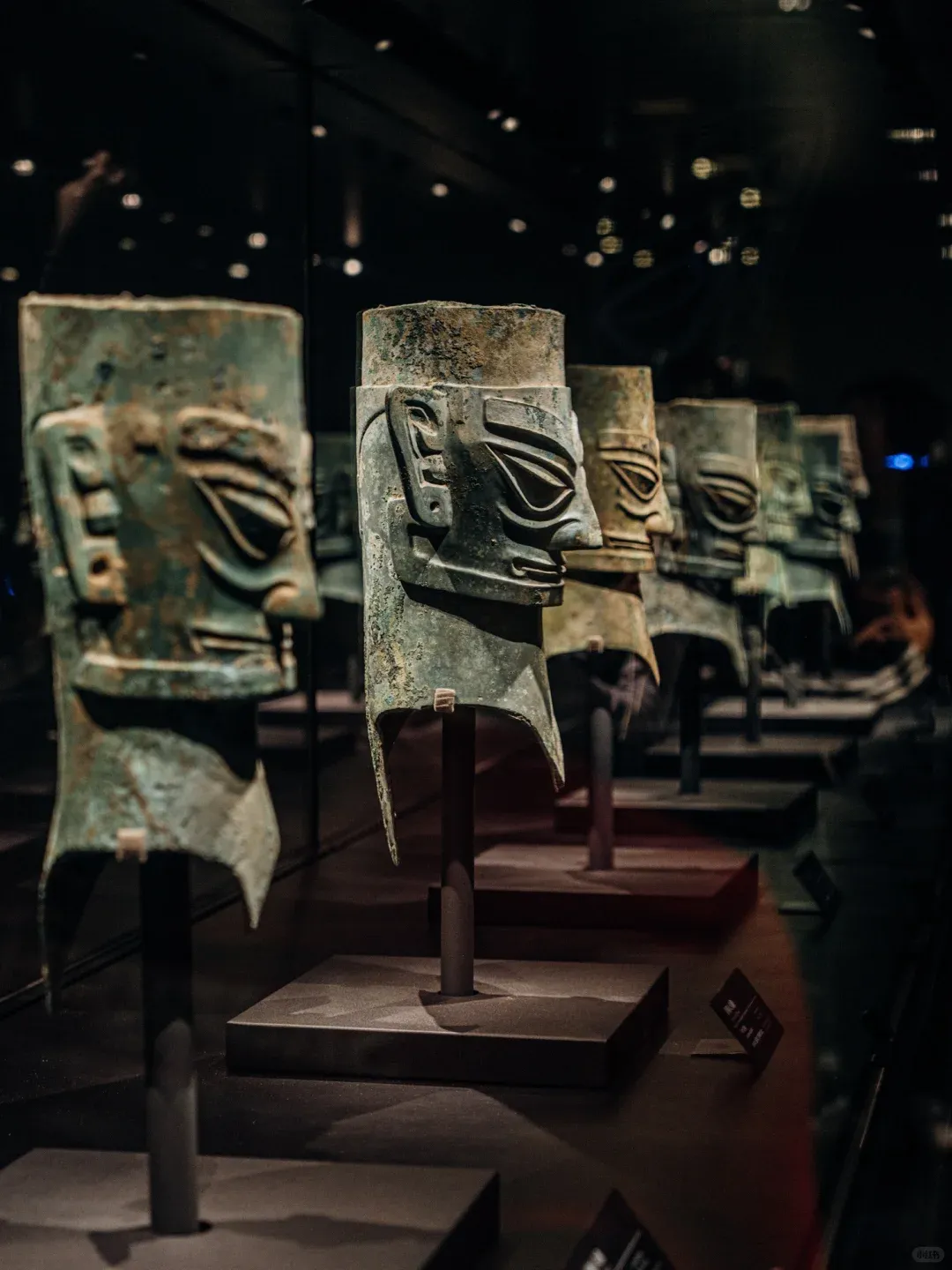 Bronze Masks with Protruding Eyes